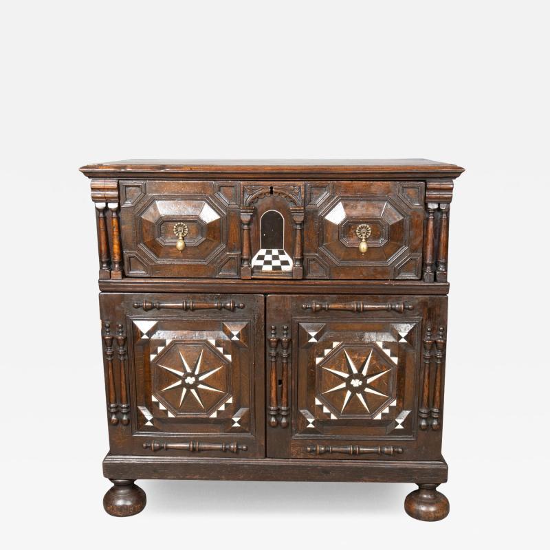 Charles II Oak And Bone Inlaid Chest