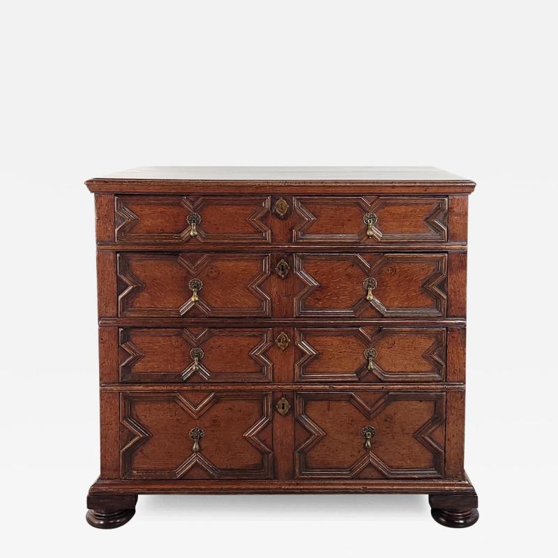 Charles II Oak Chest of Drawers England circa 1680