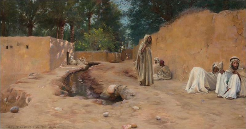 Charles James Theriat Charles James Theriat Orientalist Oil Painting circa 1890