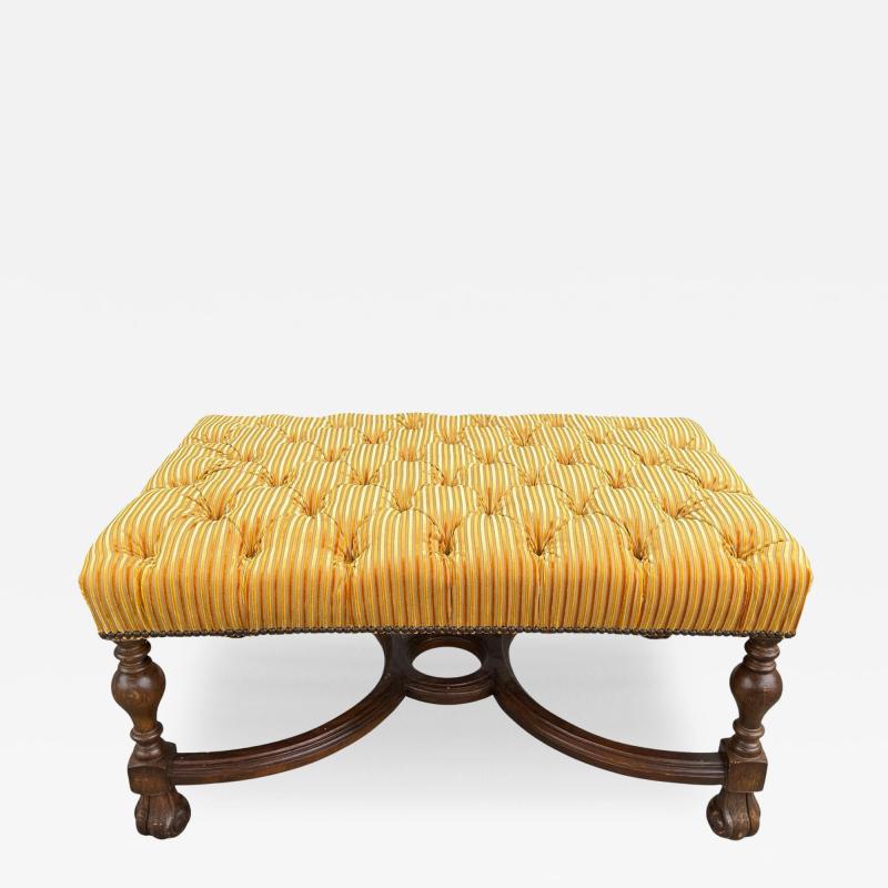 Charles Pollock Charles Pollock for William Switzer Carolean Tufted Walnut Bench