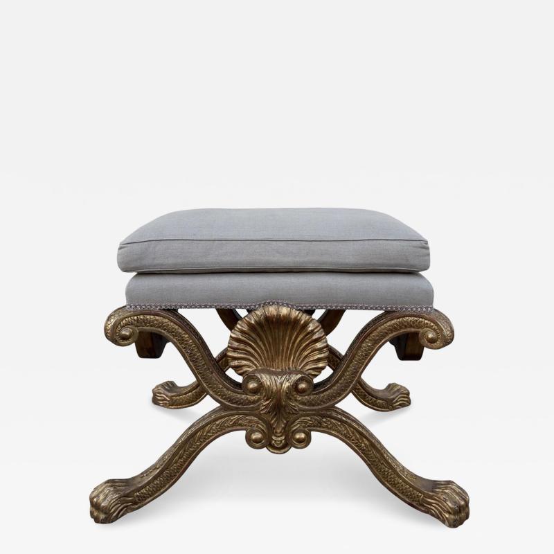 Charles Pollock Charles Pollock for William Switzer William Kent Bench Giltwood Bench
