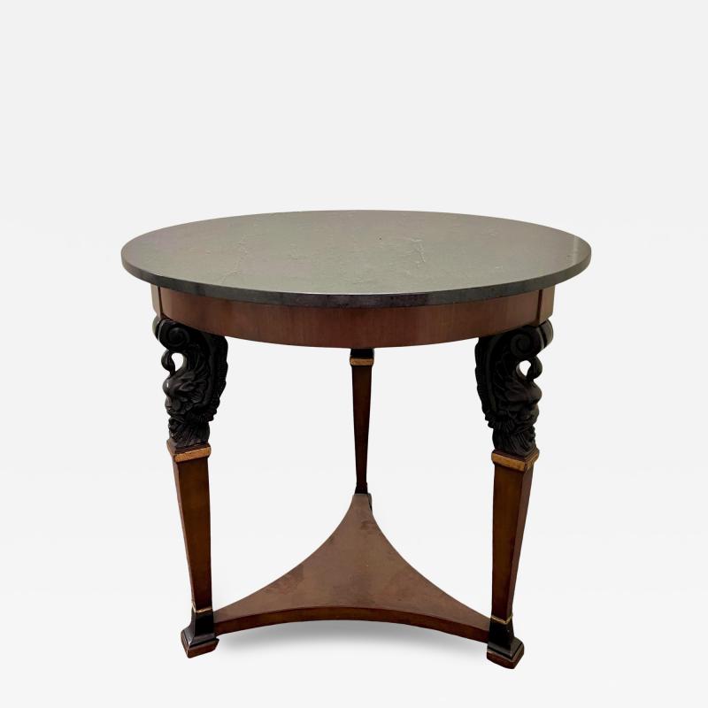 Charles Pollock Directoire Style Charles Pollock for William Switzer Marble Top Table