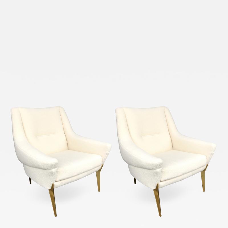 Charles Ramos Pair of Armchairs by Charles Ramos France 1950s