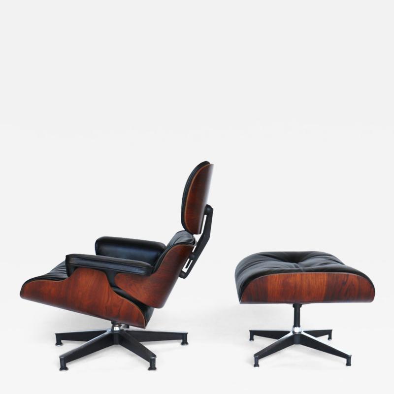 Charles Ray Eames 1st Generation Circa 1957 Eames Lounge Chair Ottoman in Brazilian Rosewood