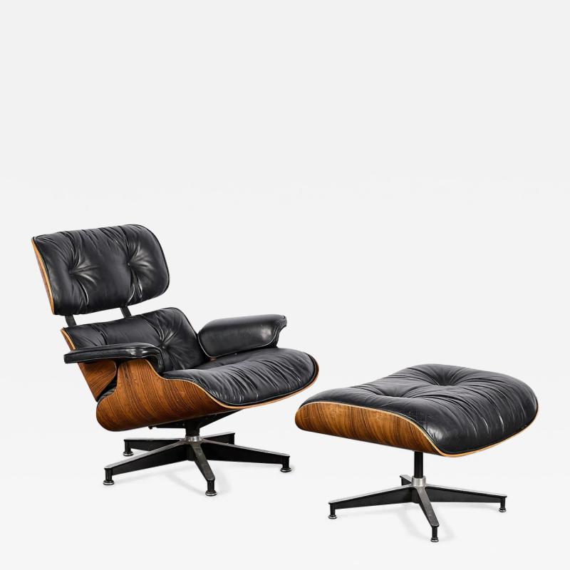 Charles Ray Eames 3rd Generation Eames Lounge Chair Ottoman in Brazilian Rosewood