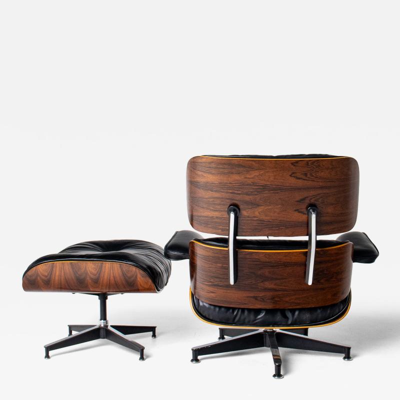 Charles Ray Eames 3rd Generation Eames Lounge Chair in Brazilian Rosewood and New Black Leather