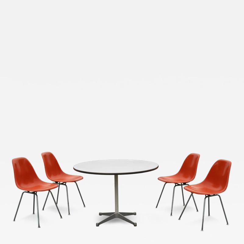 Charles Ray Eames Charles Ray Eames for Herman Miller Dining Set with 4 DSX and 48 Dining Table