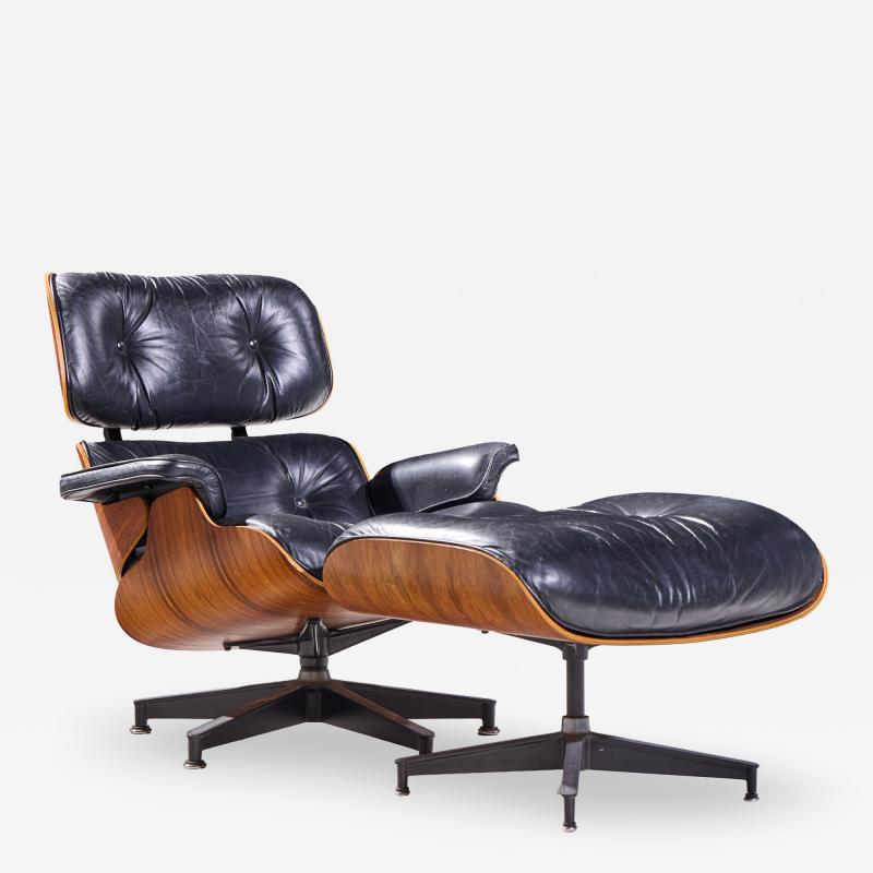 Charles Ray Eames Charles and Ray Eames for Herman Miller Mid Century Lounge Chair and Ottoman