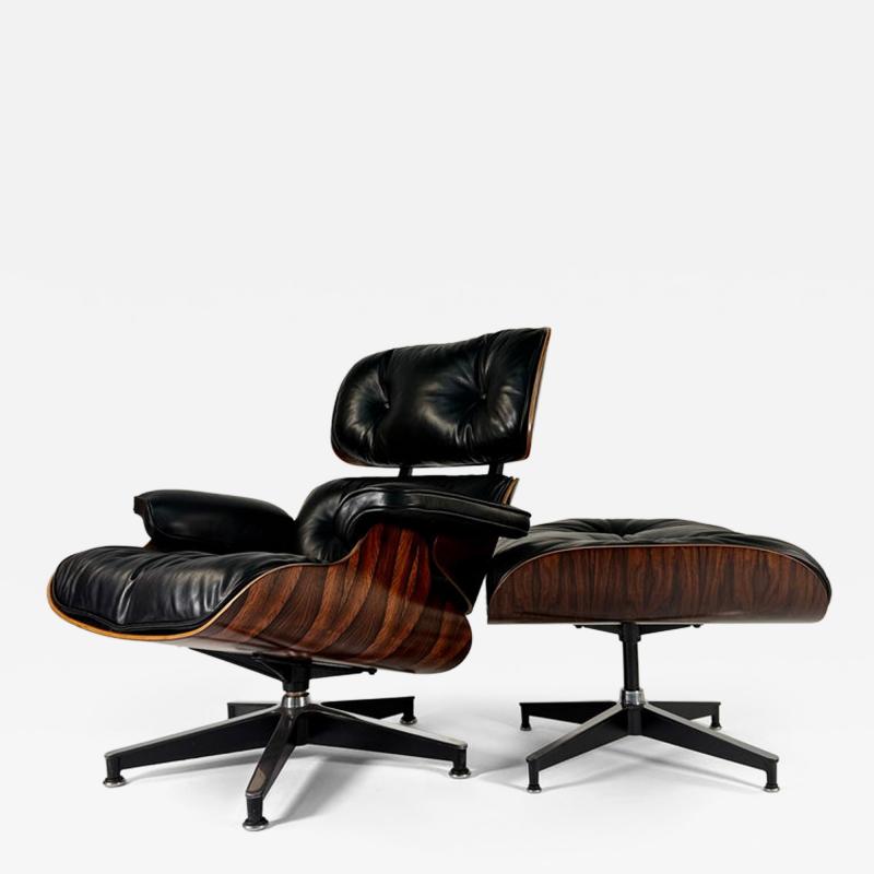 Charles Ray Eames Dramatic Striped Eames Lounge Chair Ottoman 670 671 3rd Generation