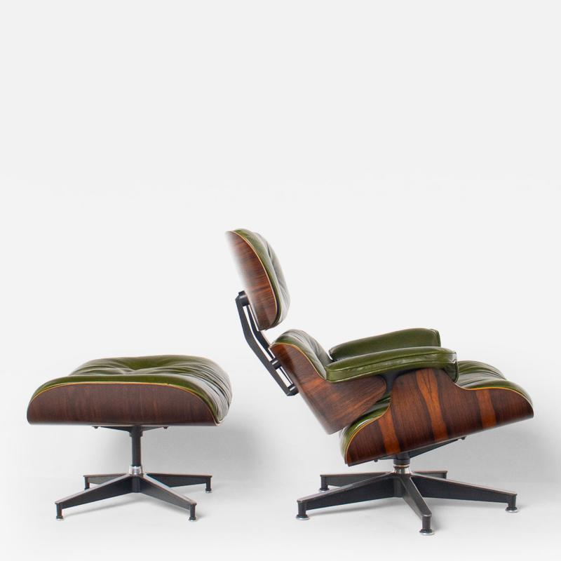 Charles Ray Eames Early 3rd Generation Eames Lounge Chair and Ottoman in Brazilian Rosewood