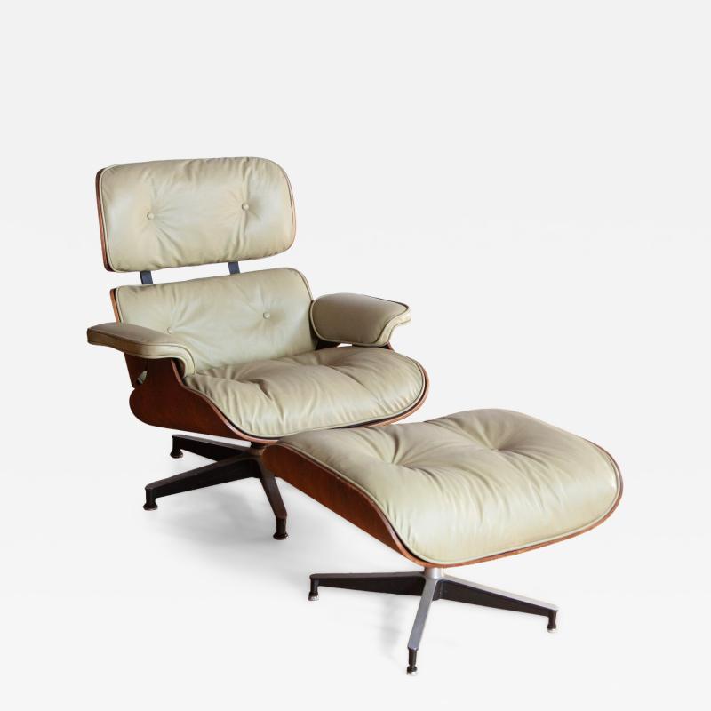 Charles Ray Eames Herman Miller Eames Lounge Chair and Ottoman Sage Green Leather 1963