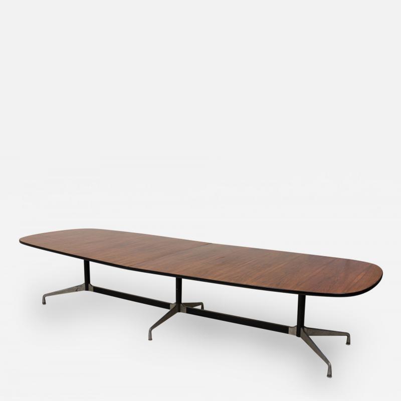 Charles Ray Eames Ray and Charles Eames for Herman Miller Rosewood and Aluminum Conference Table