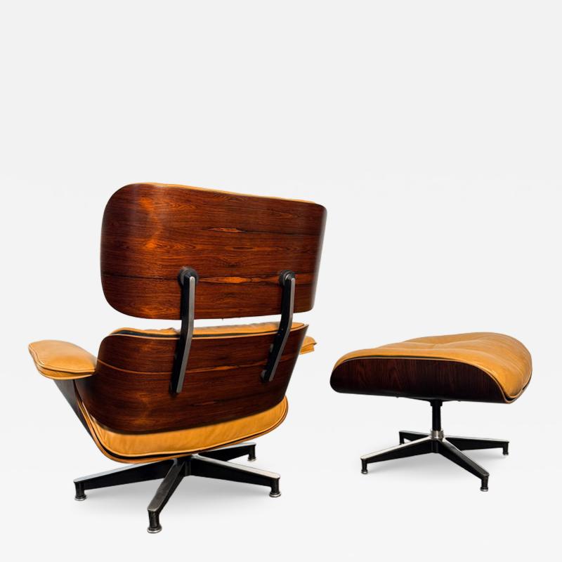 Charles Ray Eames Vintage 2nd Generation Eames Lounge Chair Ottoman in Brazilian Rosewood