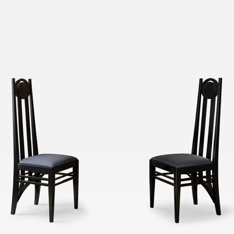 Charles Rennie Mackintosh Pair of Argyle Chairs by Charles R Mackintosh for Atelier International