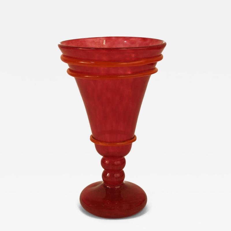 Charles Schneider Art Deco Glass Vase by Charles Schneider France circa 1930