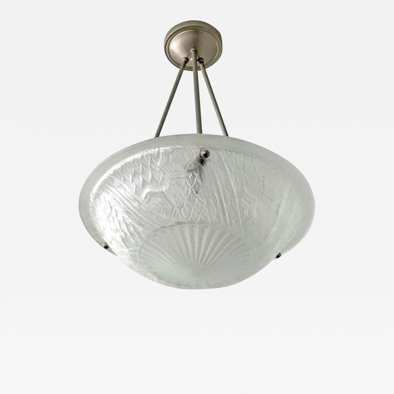 Charles Schneider French Art Deco Pendant Chandelier by Schneider LU161924805823