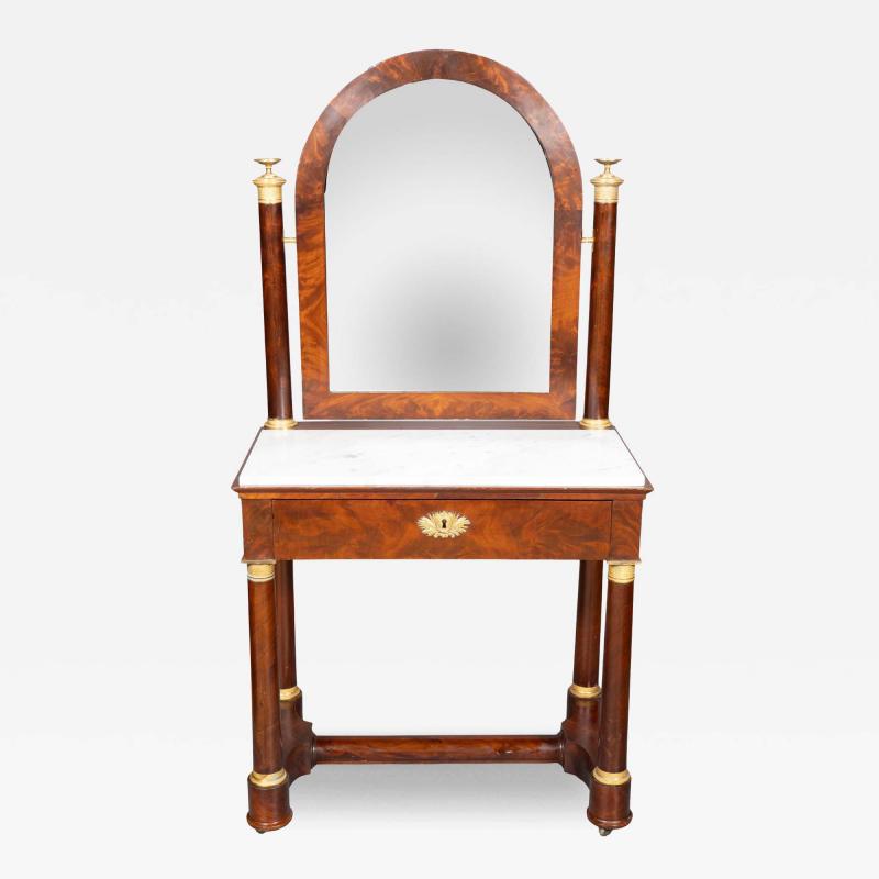 Charles X Mahogany And Ormolu Mounted Dressing Table