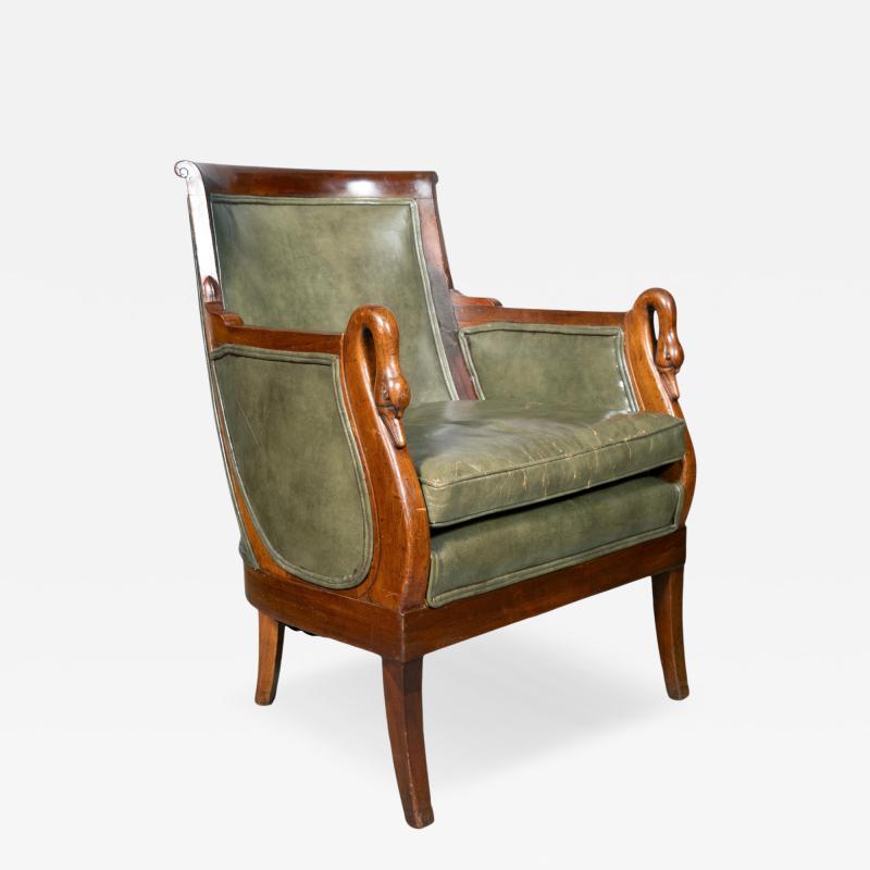 Charles X Mahogany Bergere