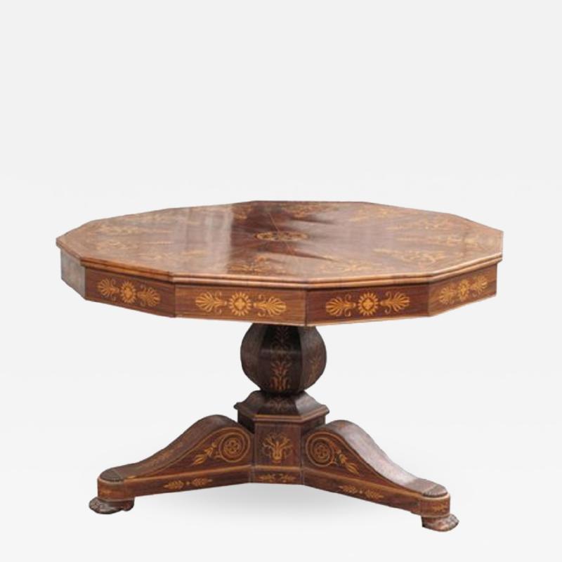 Charles X Period Rosewood Drum Table