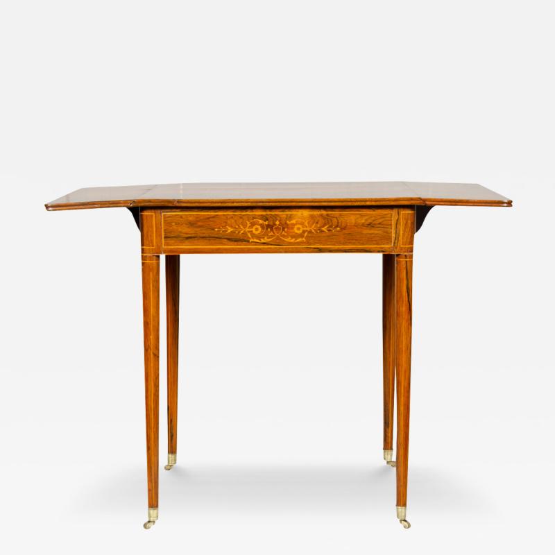 Charles X Rosewood Drop Leaf Table