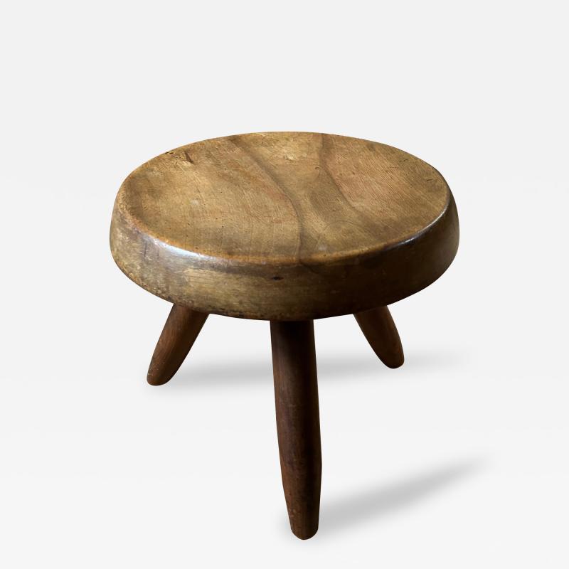 Charlotte Perriand Berger mahogany stool by Charlotte Perriand