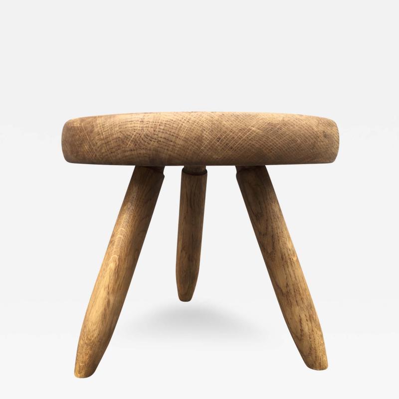 Charlotte Perriand Charlotte Perriand Genuine Tripod Ash Tree Stool in Vintage Condition