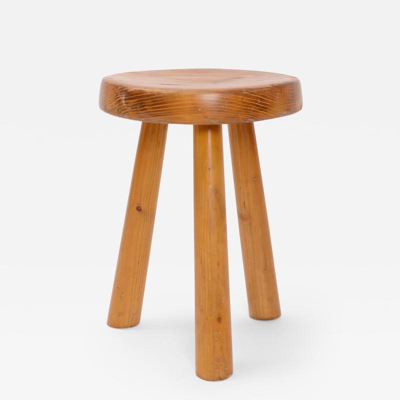 Charlotte Perriand Charlotte Perriand Les Arcs Pine Stool c 1960