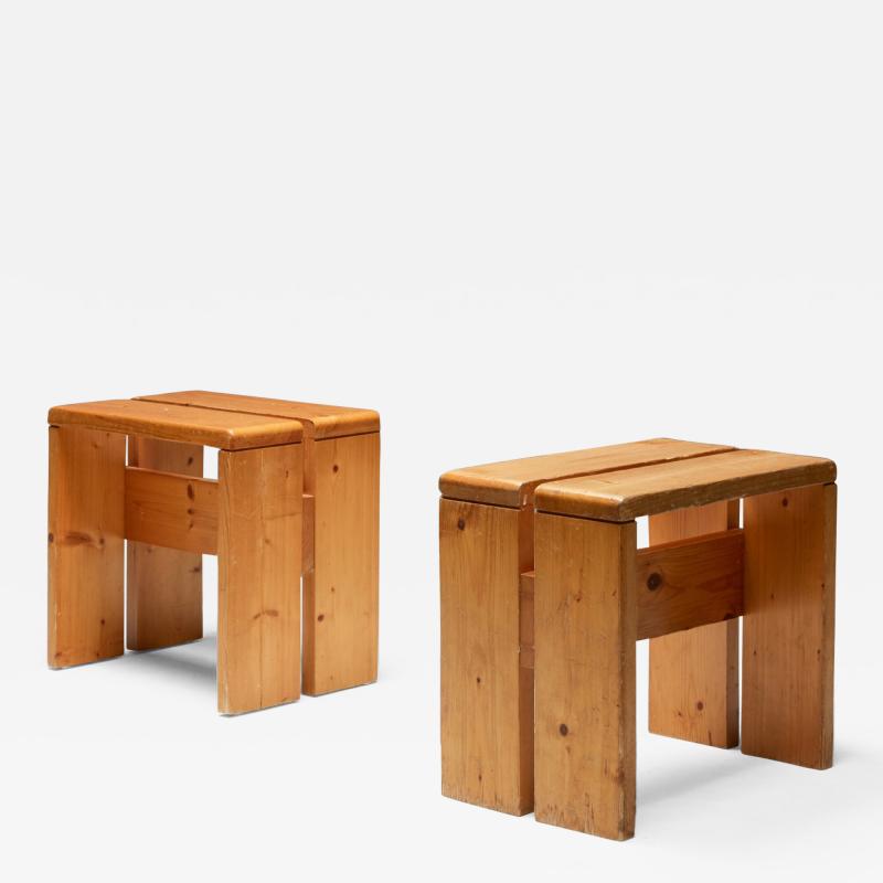 Charlotte Perriand Charlotte Perriand stools les Arcs 1960s