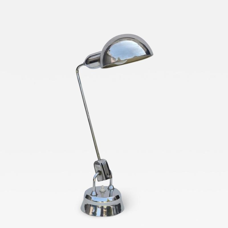 Charlotte Perriand Original Jumo 600 Chrome Lamp Selected by Charlotte Perriand