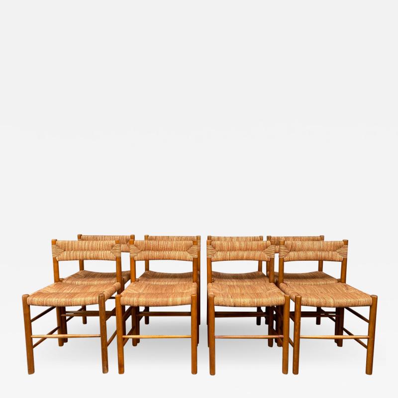 Charlotte Perriand Set of 8 Dordogne chairs by Charlotte Perriand France 1960s