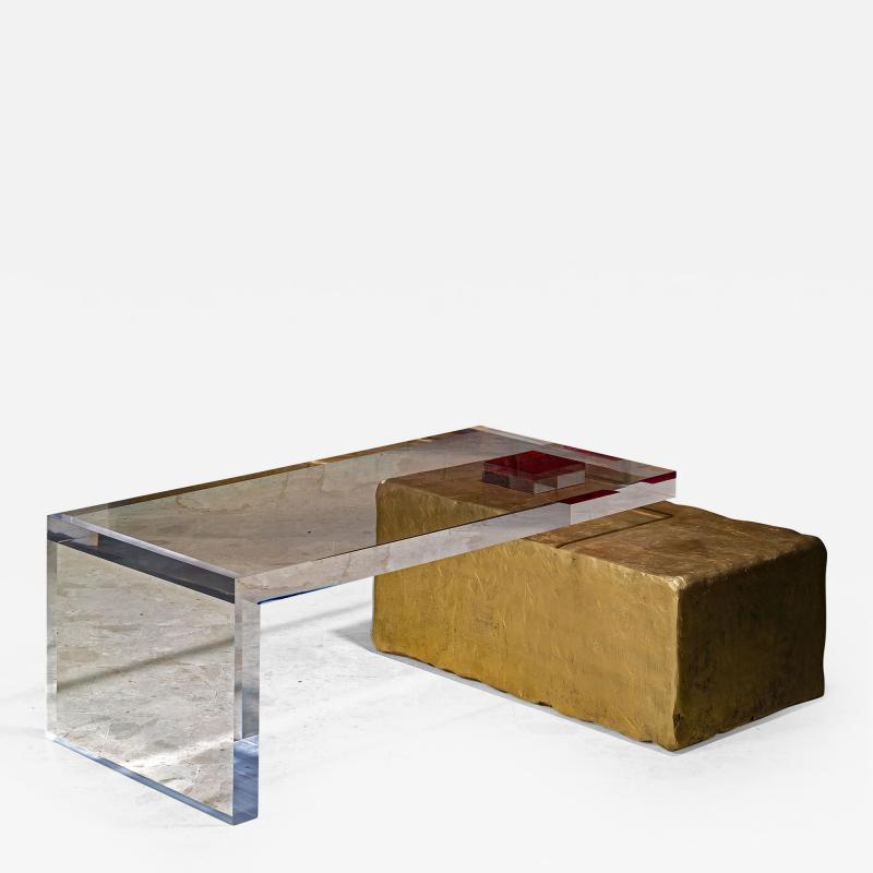 Charly Bounan Ghost Altuglas Coffee Table by Charly Bounan
