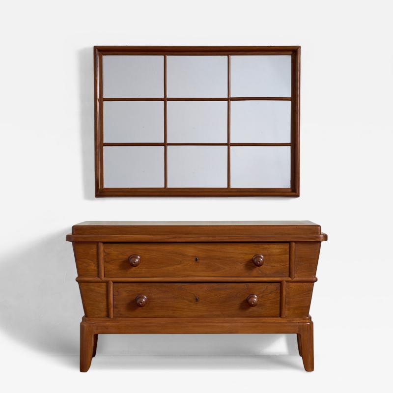 Chest of Drawers with Matching Mirror