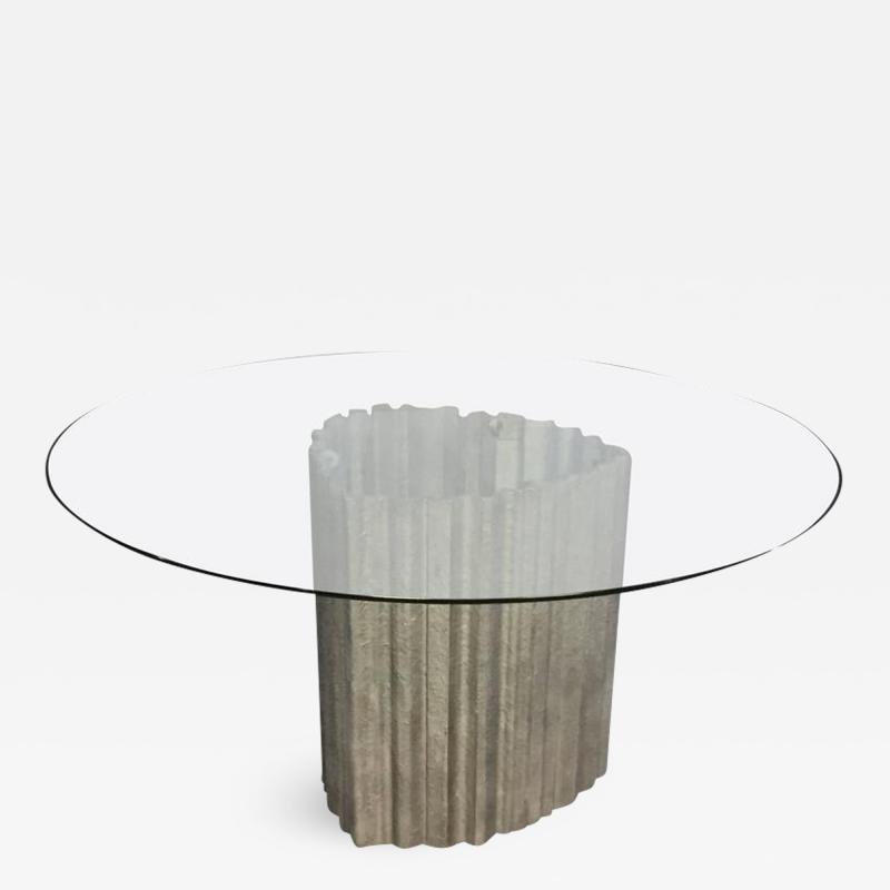 Chic Brutulist Dining Center Table by Max Papiri