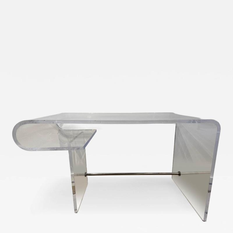 Chic Vintage Curved Lucite Desk