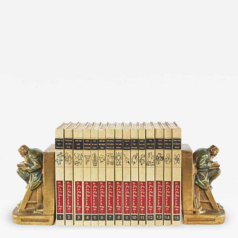 Child Craft Gilt Leather Bound Collection Book Set