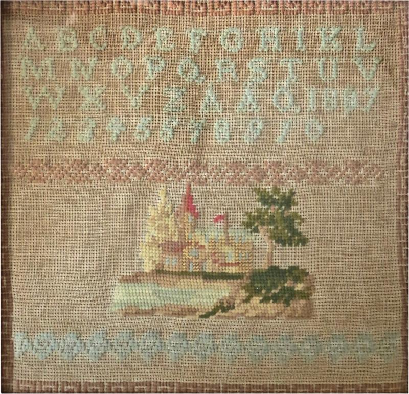 Child s Sampler American Dated 1887 