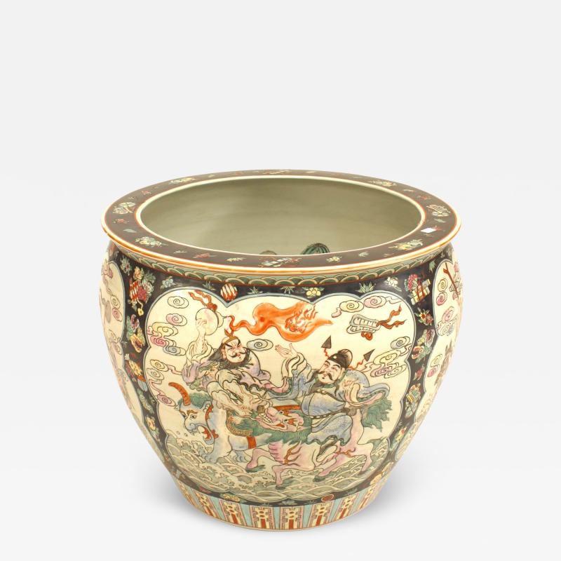 Chinese Black and White Porcelain Pot