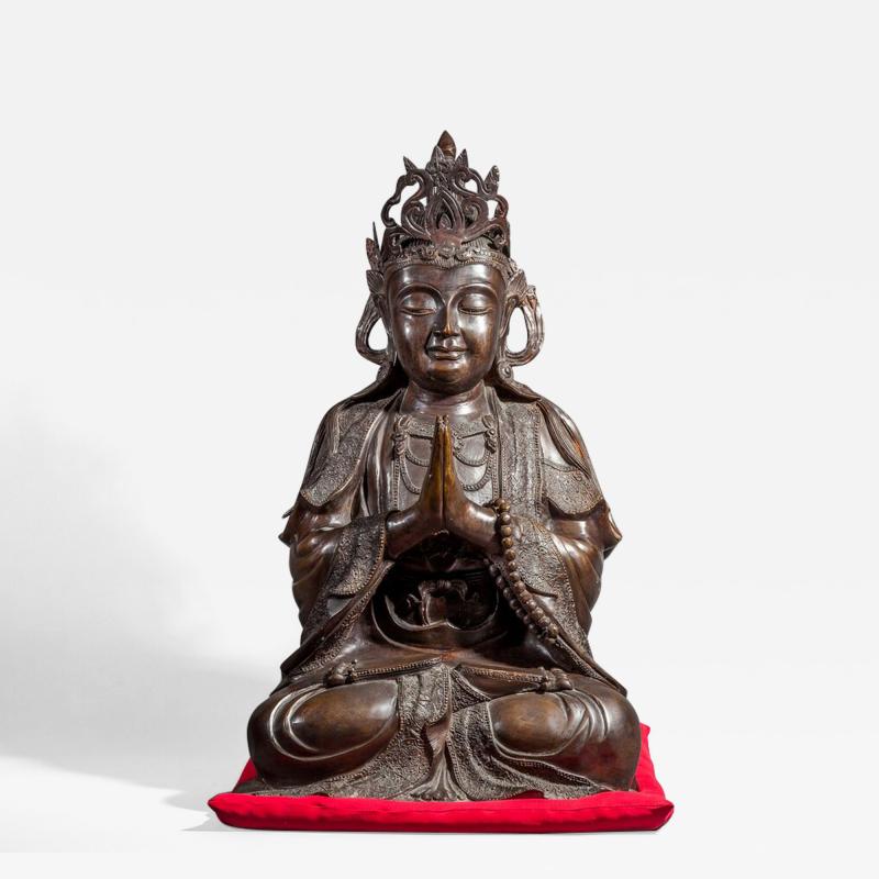 Chinese Bronze Sculpture of a Seated Buddha