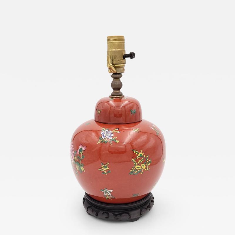 Chinese Glazed and Enameled Ginger Jar circa 1900