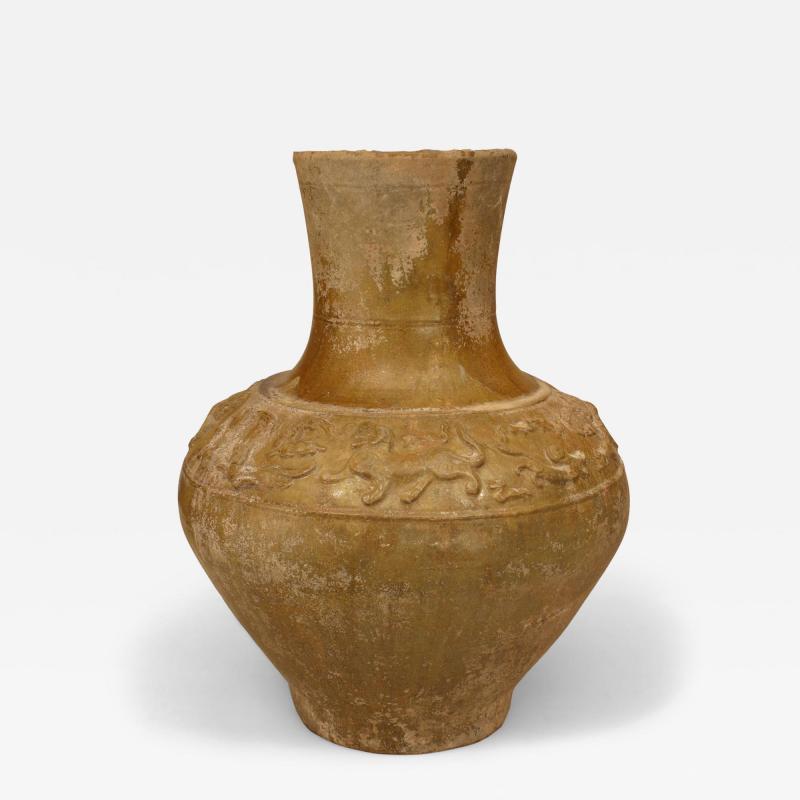 Chinese Han Amber Glazed Porcelain Jar