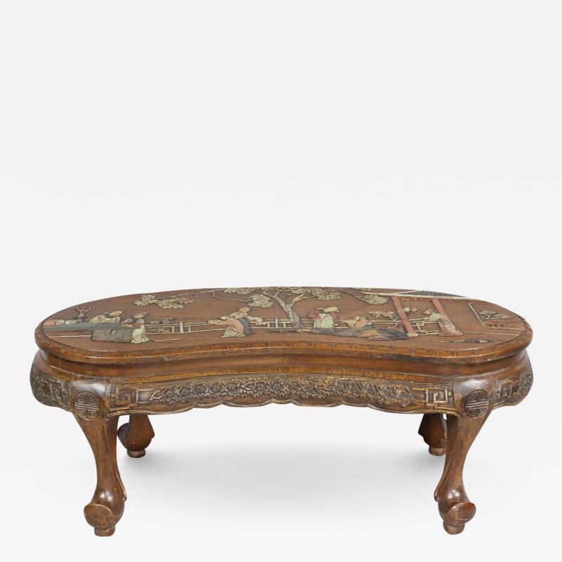 Chinese Hardstone Mounted Coffee Table