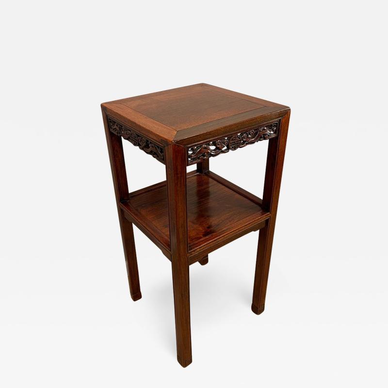 Chinese Hardwood Hungmu Tea Table Late 19th Century Early 20th Century