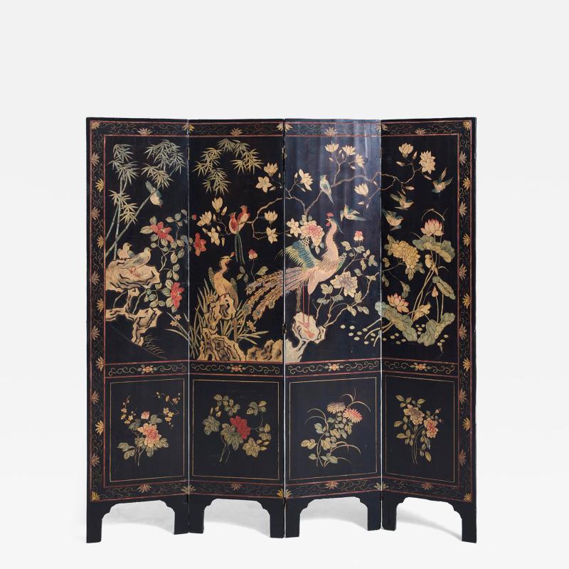 Chinese Lacquer Screen