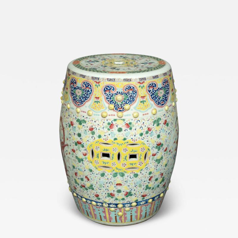 Chinese Porcelain Garden Barrel