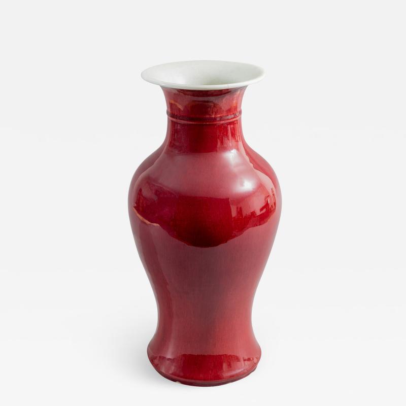 Chinese Sang de Boeuf Vase