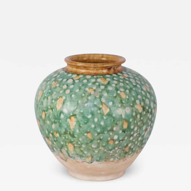 Chinese Tang Dynasty Style Sancai Glazed Porcelain Vase
