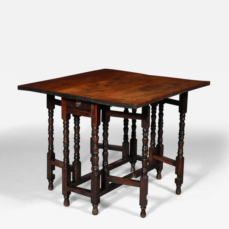 Chinese Trade Gate Leg Table Huanghuali