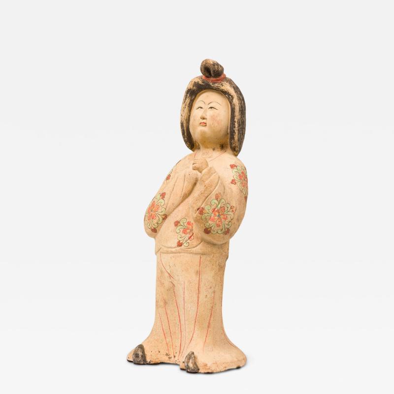 Chinese Unglazed Ceramic Kwanyin Figure