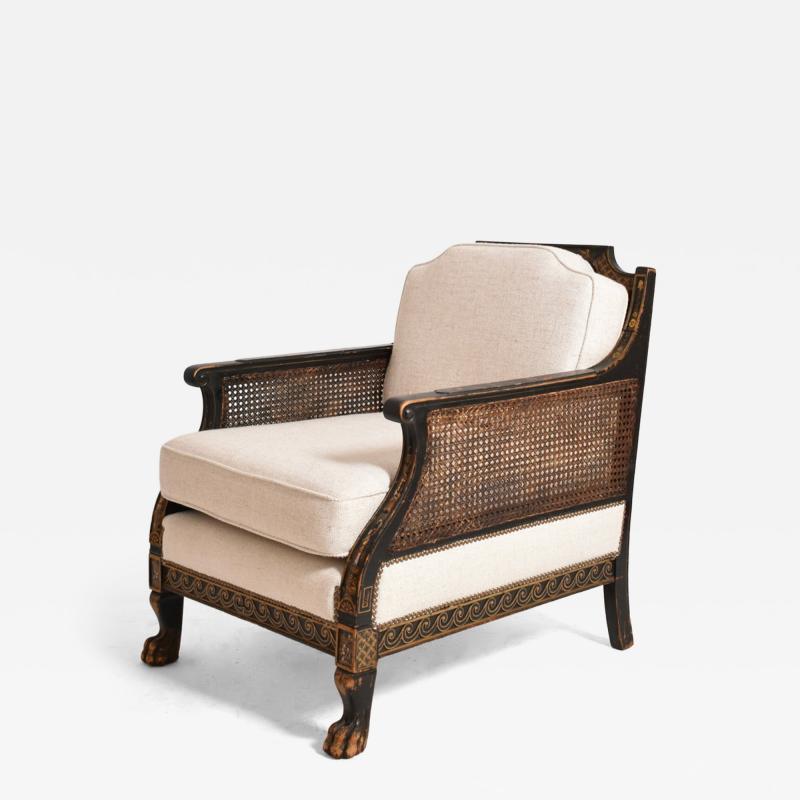 Chinese style lion paw feet armchair XIXth c 