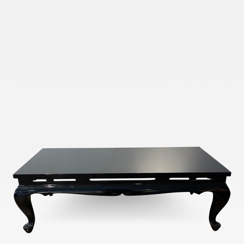 Chinoiserie Coffee Table with black lacquer